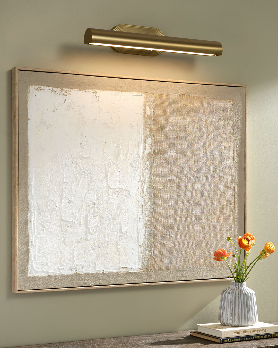 Belinder 5CCT LED Picture Light  - Aged Brass