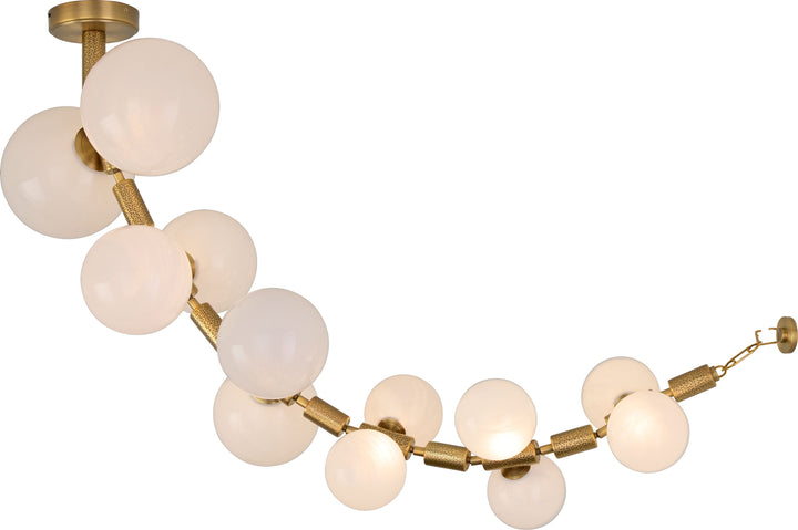 REDONDA 12 Light 5CCT LED Pendant - Brushed Brass