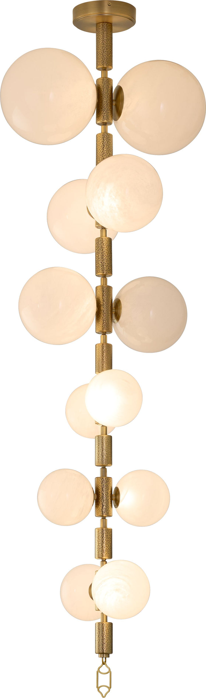 REDONDA 12 Light 5CCT LED Pendant - Brushed Brass