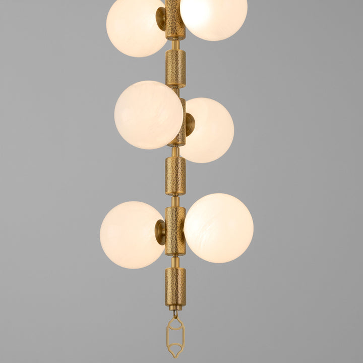 REDONDA 12 Light 5CCT LED Pendant - Brushed Brass