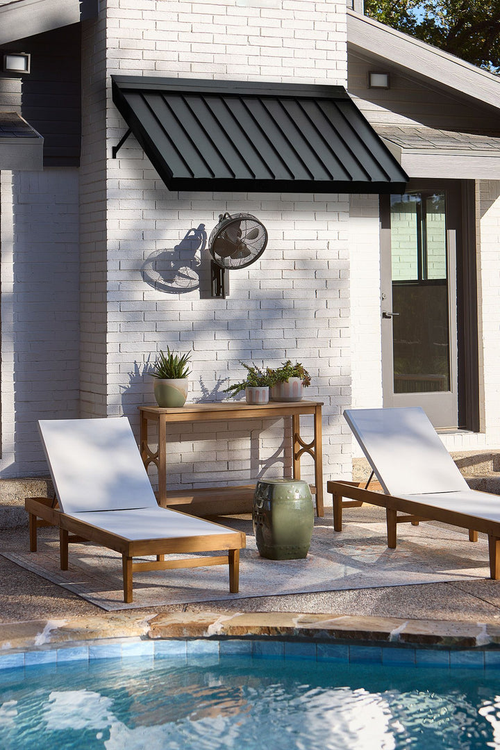 VERANDA 4 Blade Wall Fan - Matte Black