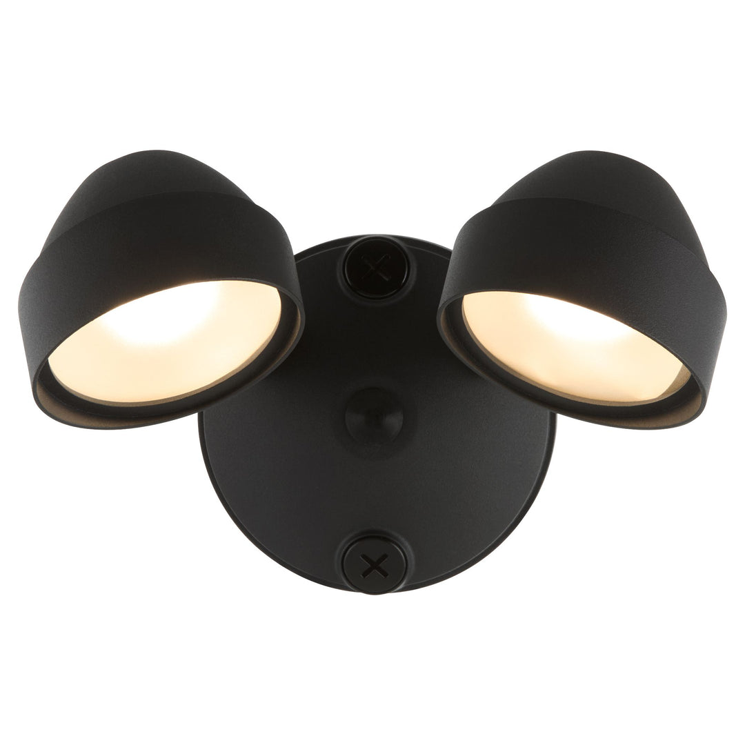 Double 22W LED Flood Light - Matte Black