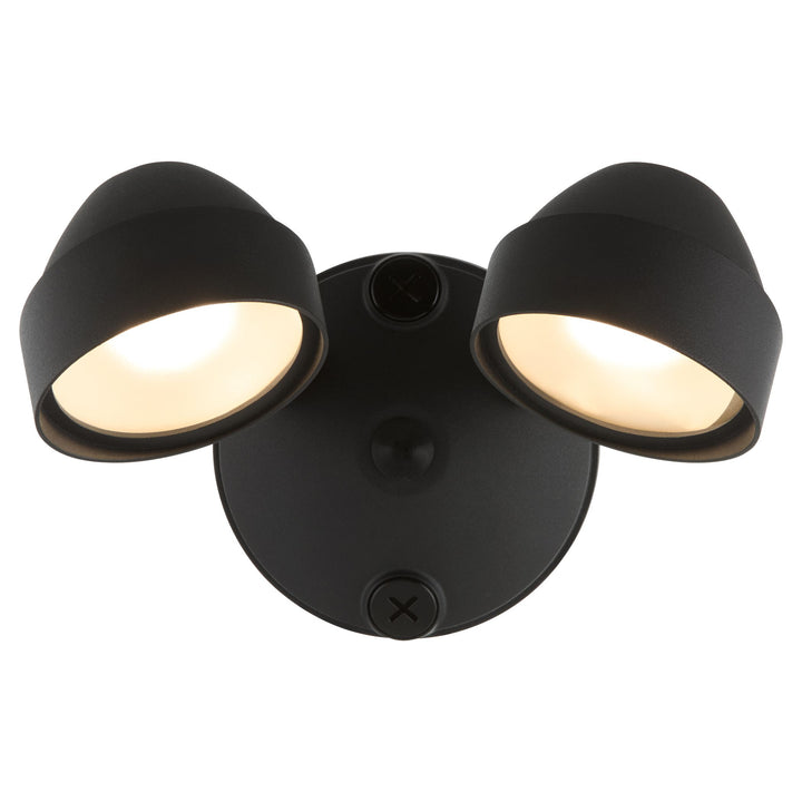 Double 22W LED Flood Light - Matte Black