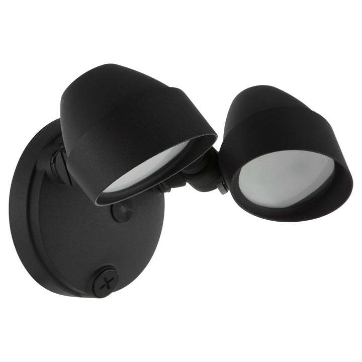 Double 22W LED Flood Light - Matte Black