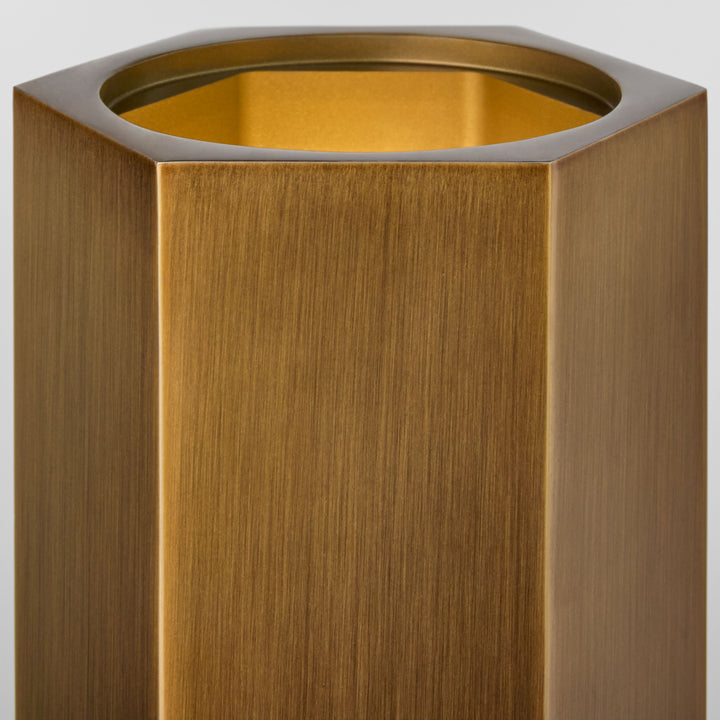 KORBA 1 Light 5CCT LED Hexagon Bullet - Brushed Brass