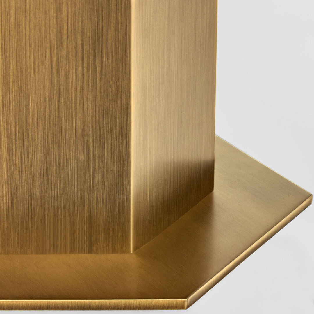 KORBA 1 Light 5CCT LED Hexagon Bullet - Brushed Brass