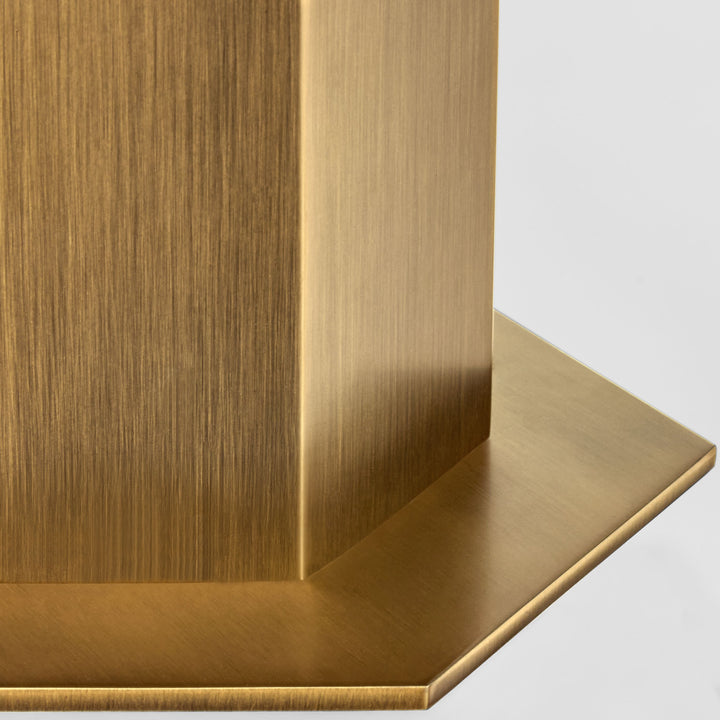 KORBA 1 Light 5CCT LED Hexagon Bullet - Brushed Brass