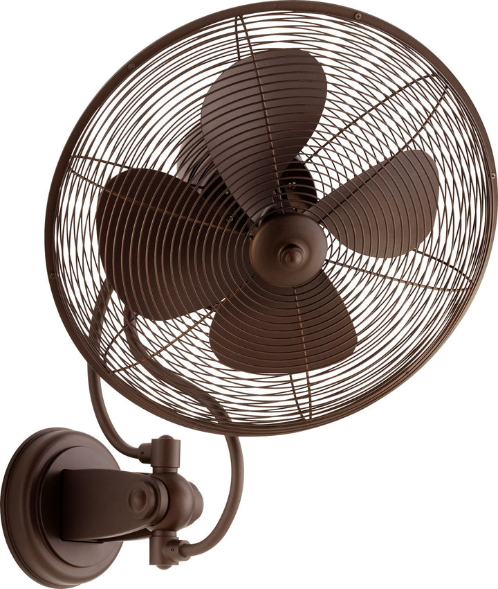 Piazza 14-in Oiled Bronze Indoor/Outdoor Wall Fan (4-Blade)