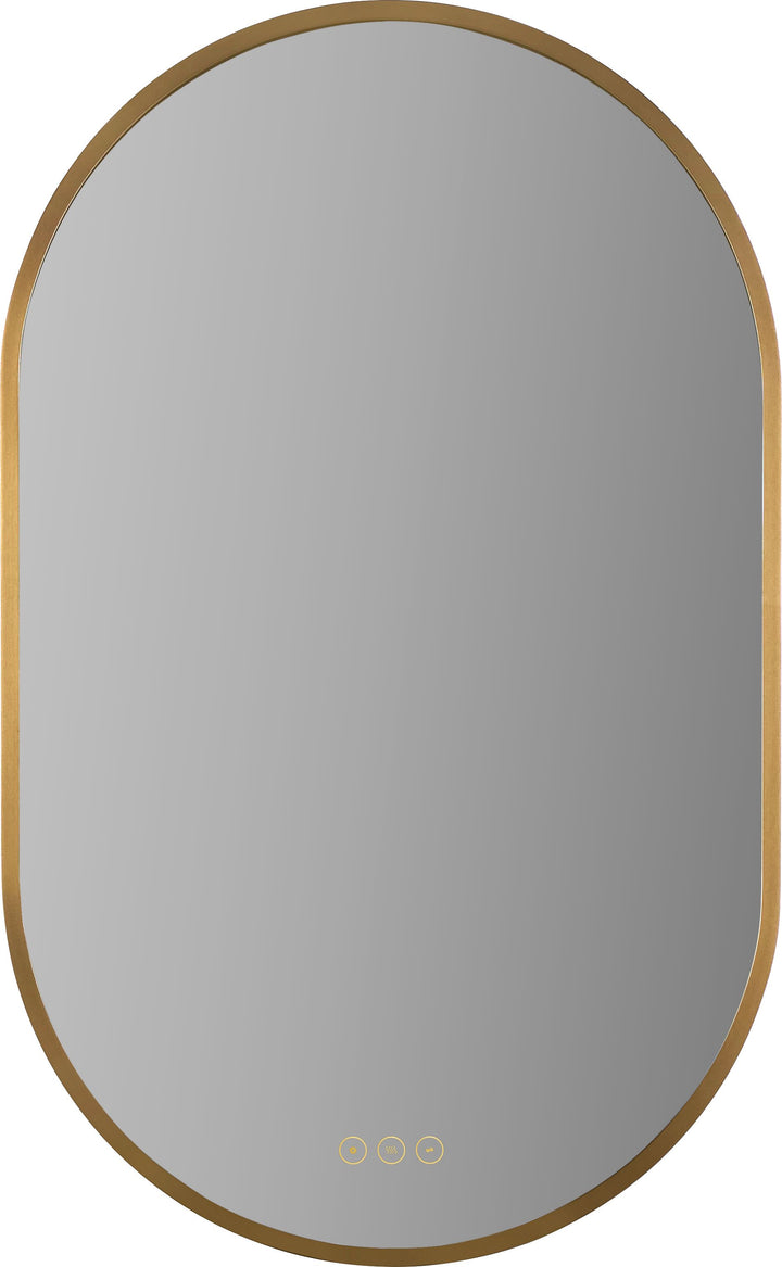 Pildora 20"X32" LED Mirror- Brushed Brass