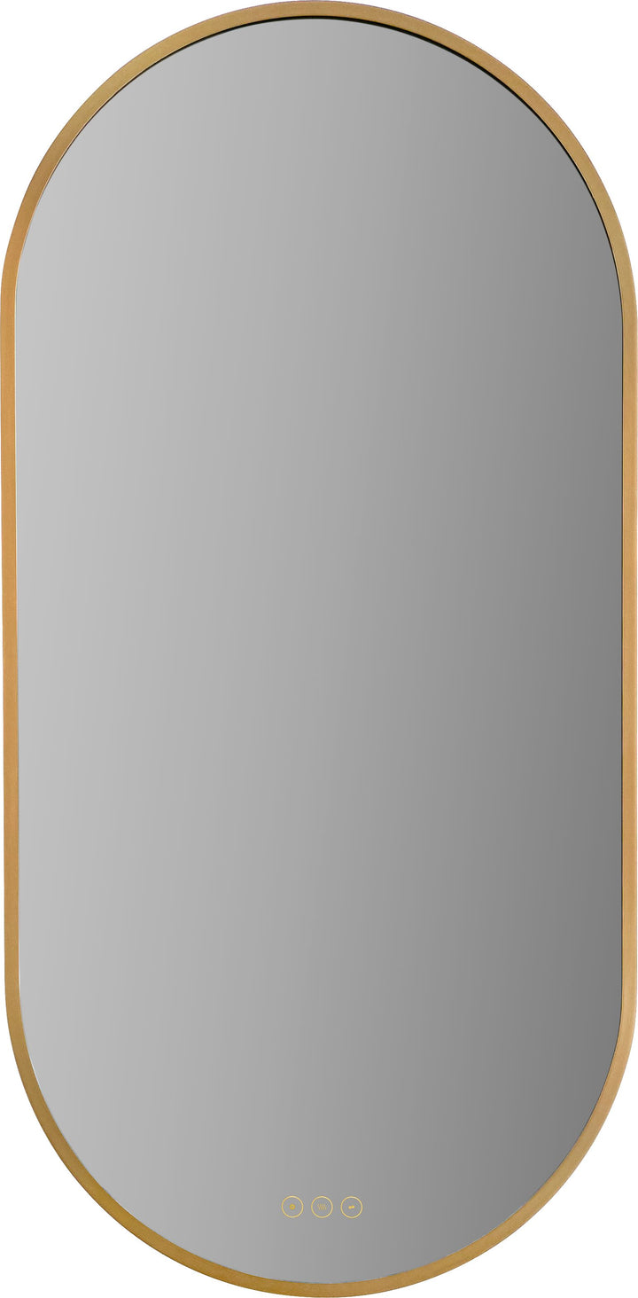 Pildora 21"X42" LED Mirror- Brushed Brass