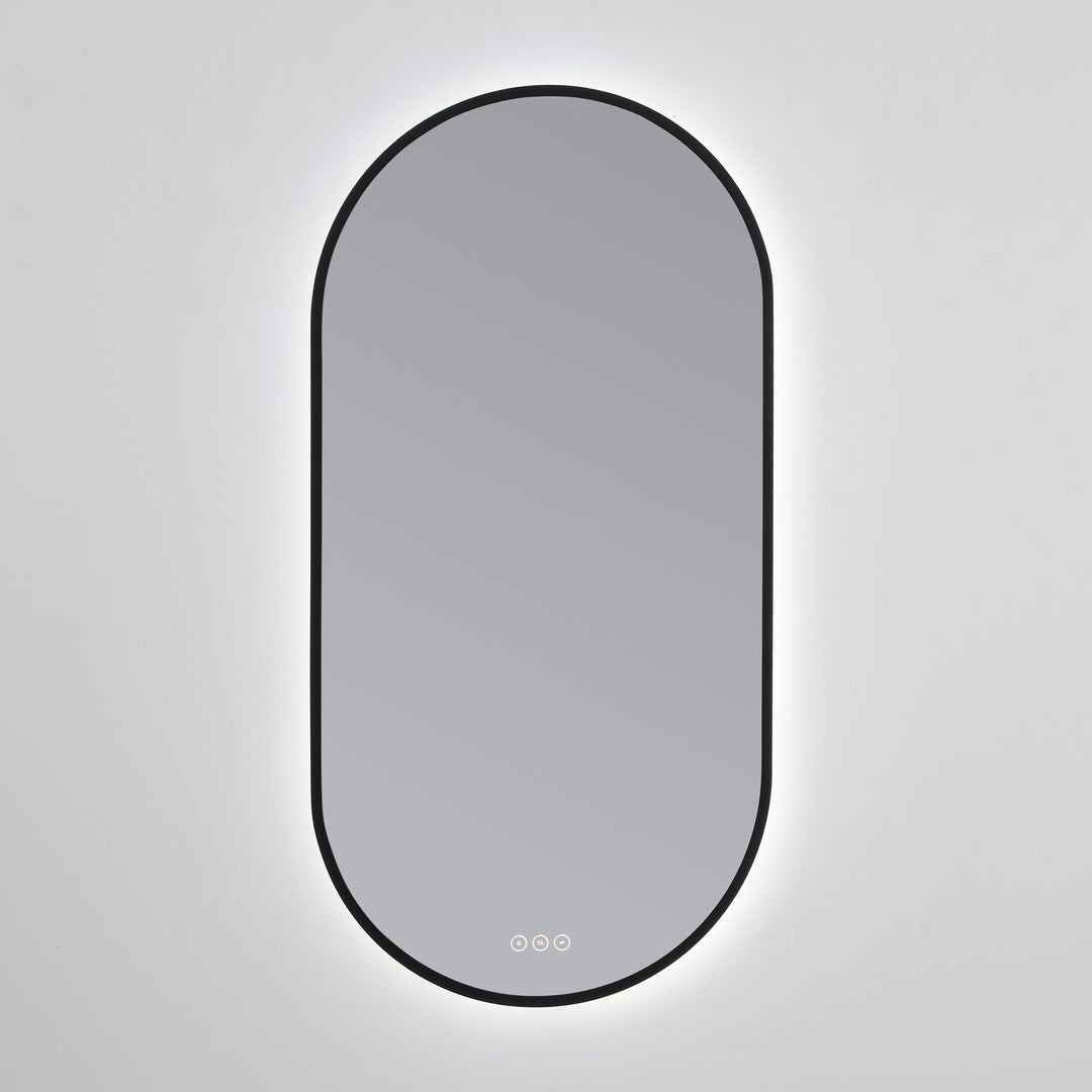 Pildora 21"X42" LED Mirror- Matte Black