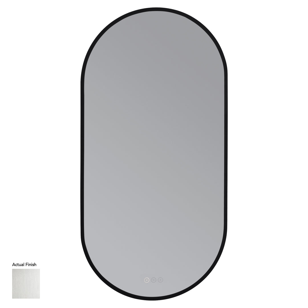 Pildora 21"X42" LED Mirror- Satin Nickel