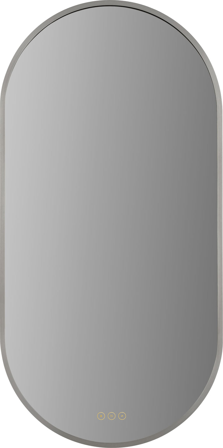 Pildora 21"X42" LED Mirror- Satin Nickel