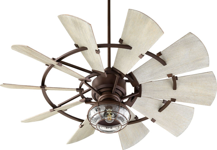 Windmill 52-in 10 Blade Oiled Bronze Modern Farmhouse Ceiling Fan