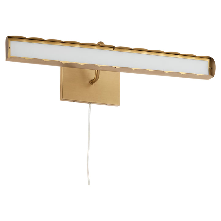 Karnes 5CCT LED Picture Light  - Aged Bras