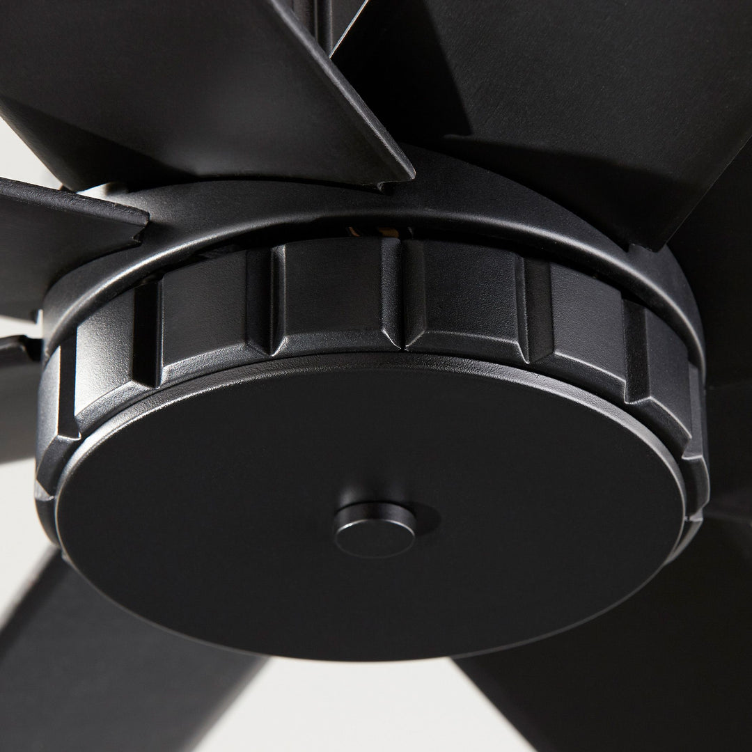 Proxima 60" Eight-Blade Black Soft Contemporary Ceiling Fan - Textured Black