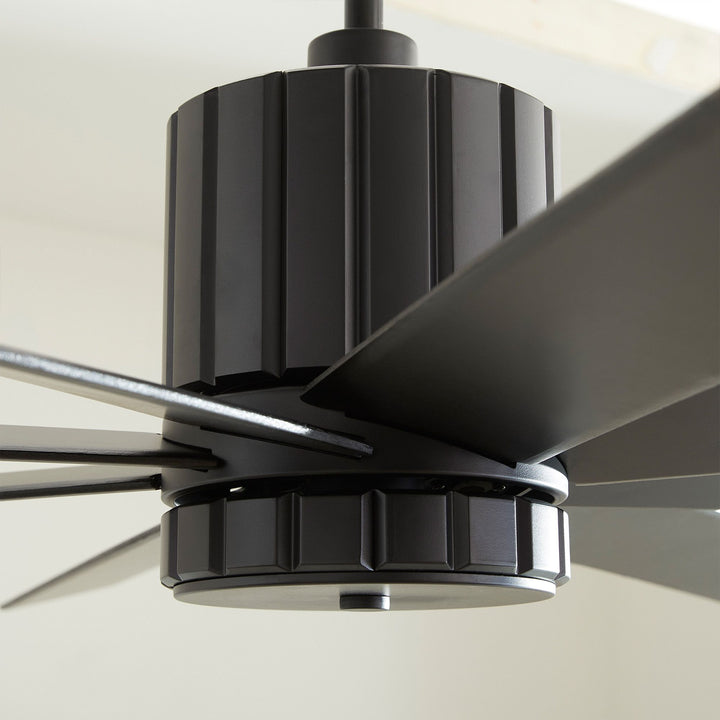 Proxima 72-in 8 Blade Black Transitional Ceiling Fan - Textured Black