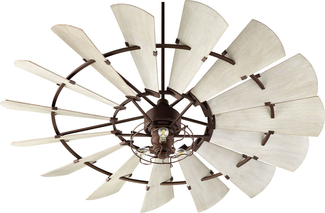 Windmill 72" Oiled Bronze Transitional Ceiling Fan