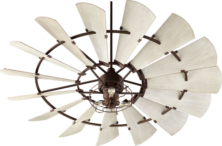 Windmill 72" Oiled Bronze Transitional Ceiling Fan