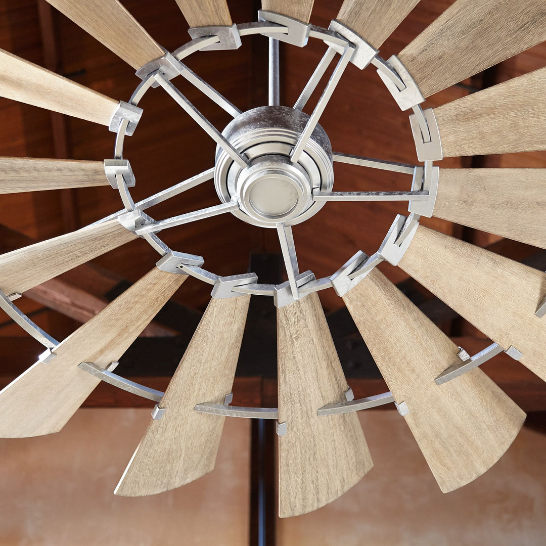 Windmill 72" Galvanized Transitional Ceiling Fan