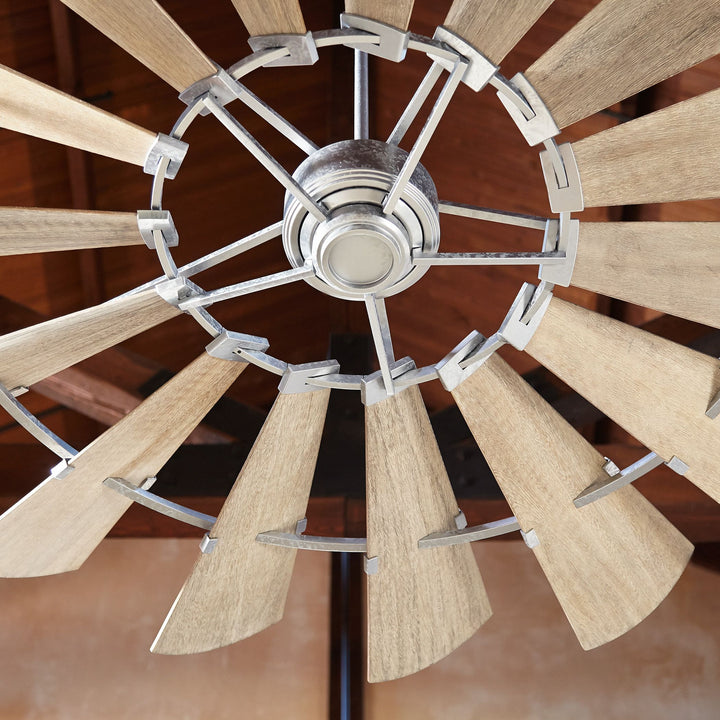 Windmill 72" Galvanized Transitional Ceiling Fan
