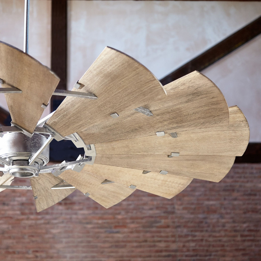 Windmill 72" Galvanized Transitional Ceiling Fan