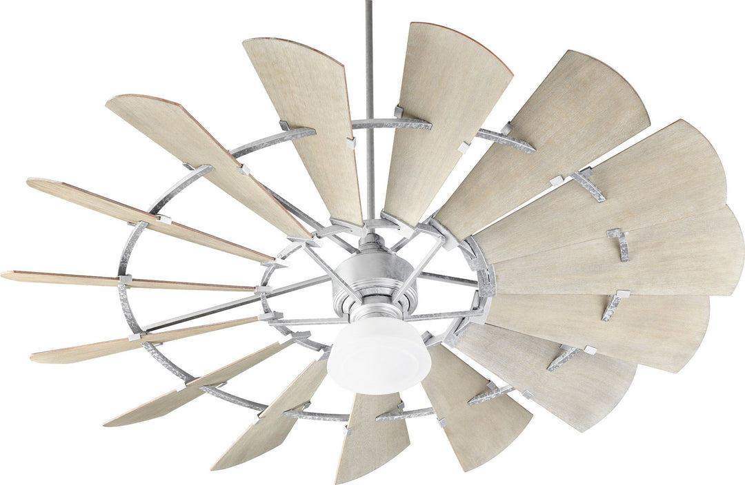Windmill 72" Galvanized Transitional Ceiling Fan