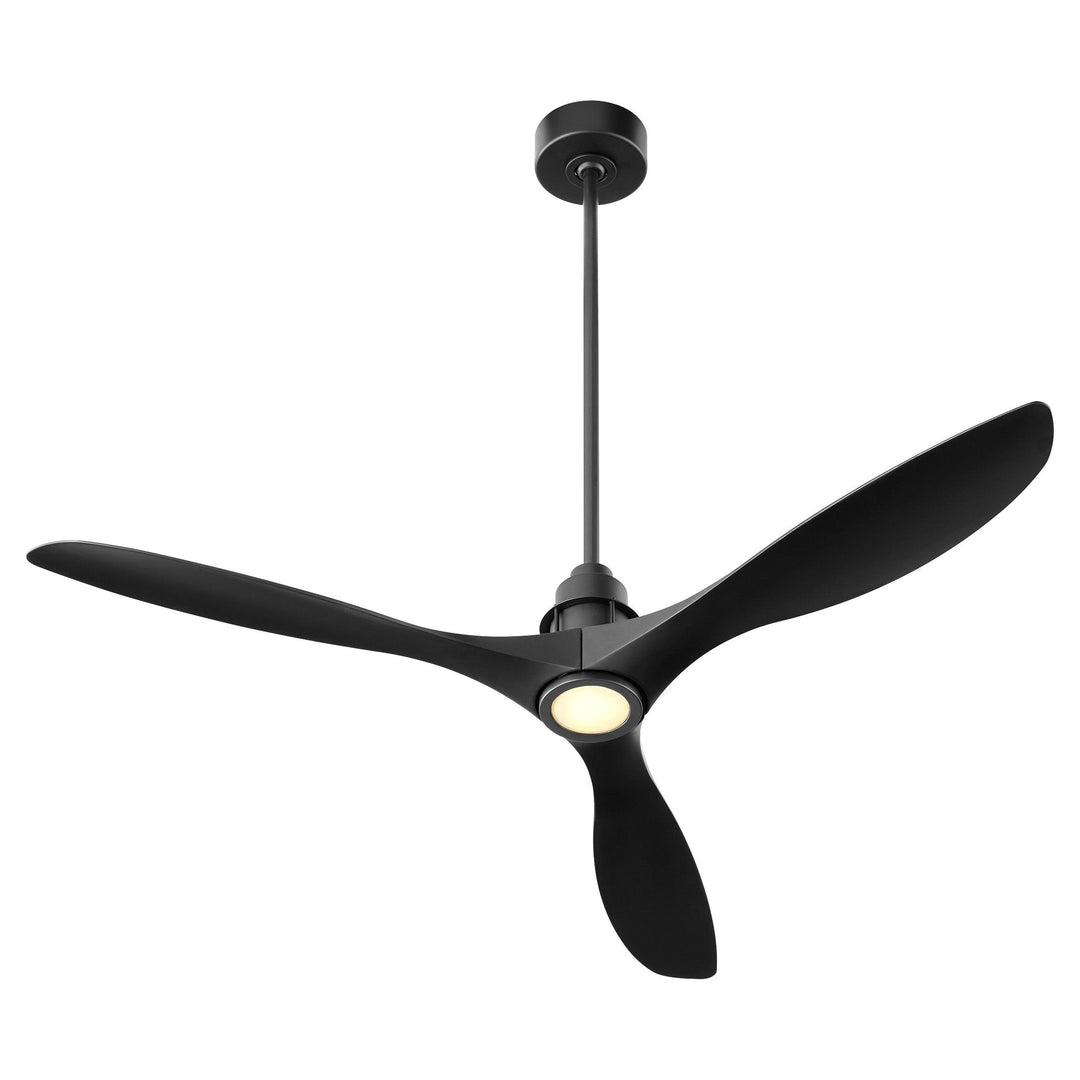 MARINO 54" Black Led Damp Ceiling Fan - Matte Black