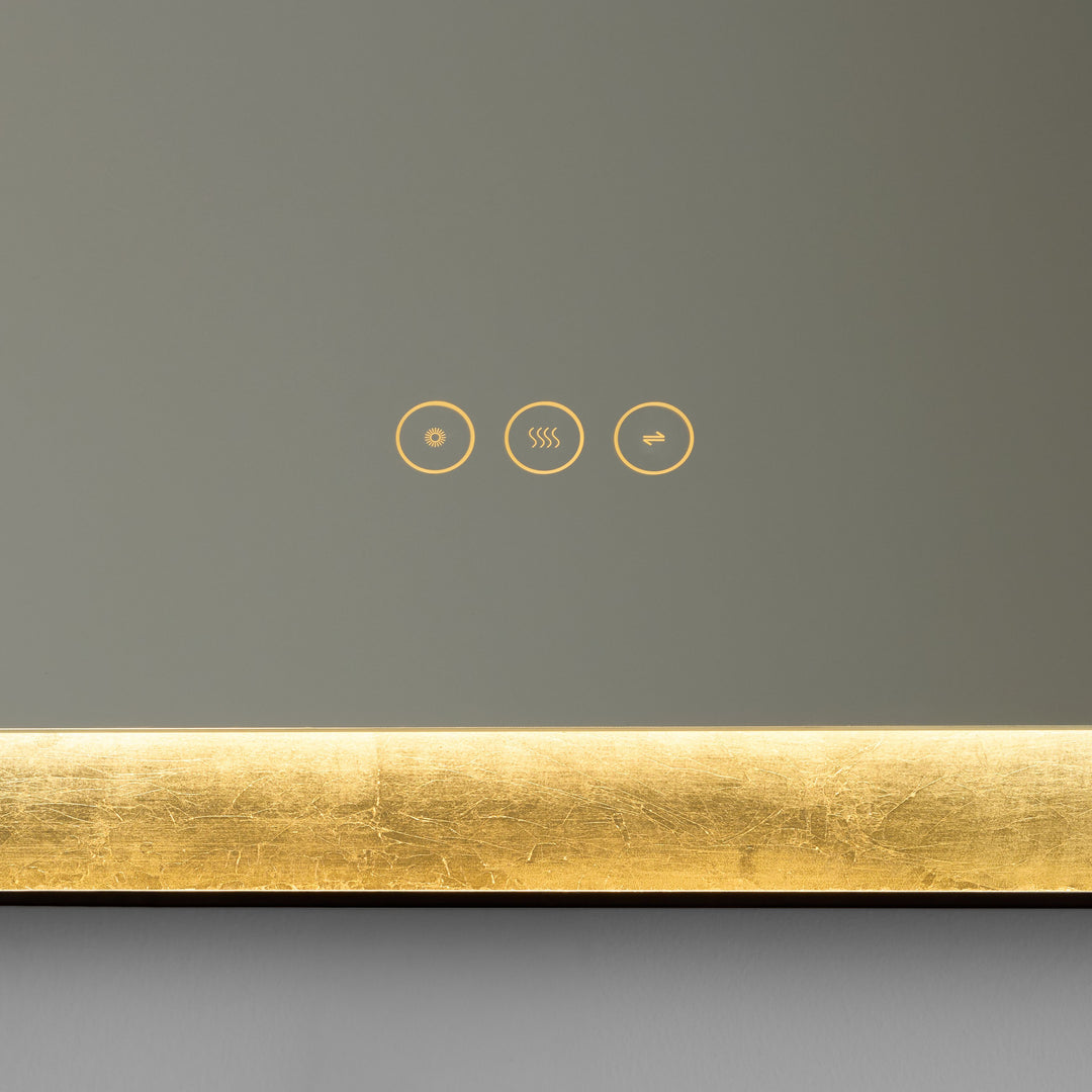 DORATO 18x24 LED Mirror - Gold Leaf