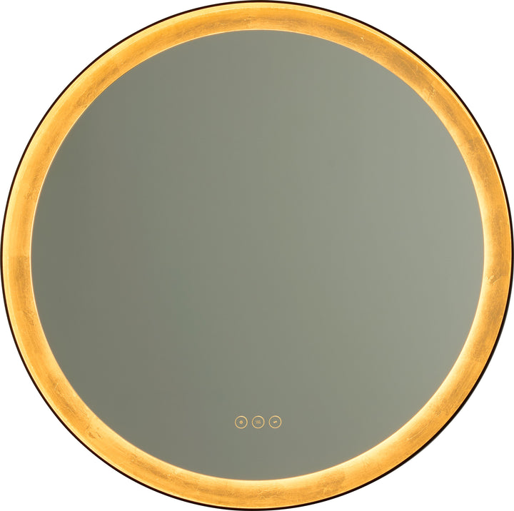 DORATO 30" LED Mirror - Gold Leaf
