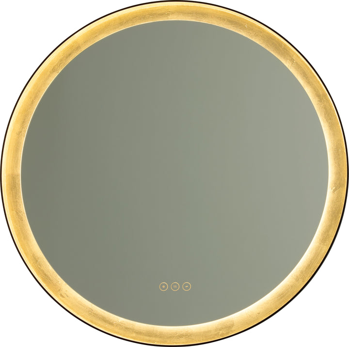 DORATO 30" LED Mirror - Gold Leaf