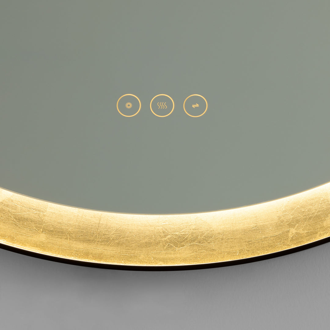 DORATO 30" LED Mirror - Gold Leaf