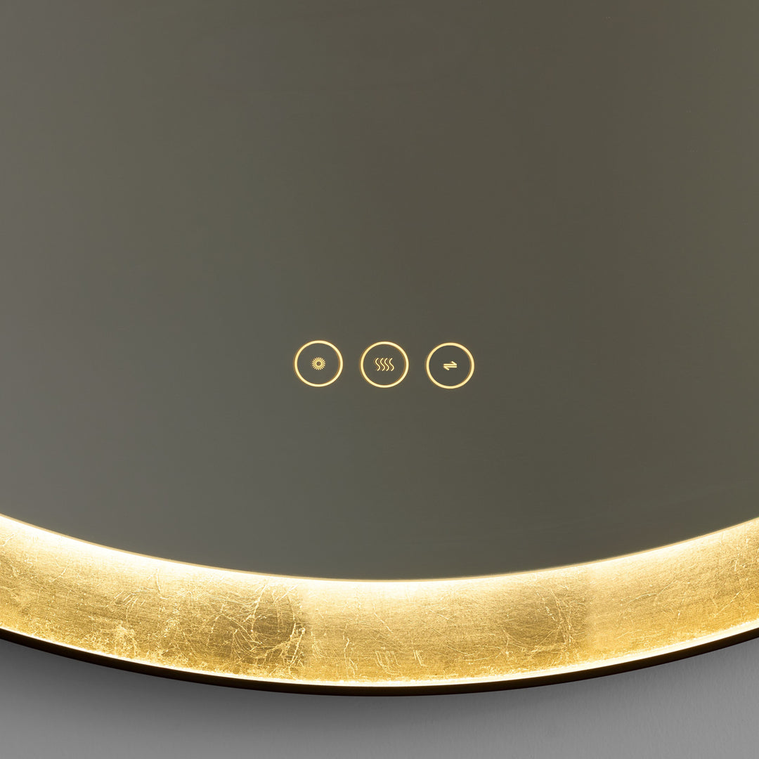 DORATO 36" LED Mirror - Gold Leaf