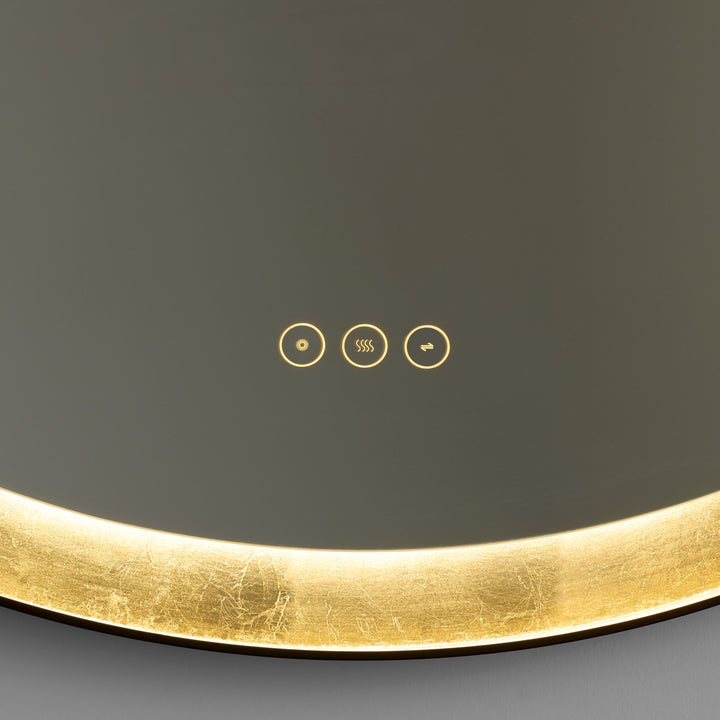 DORATO 36" LED Mirror - Gold Leaf